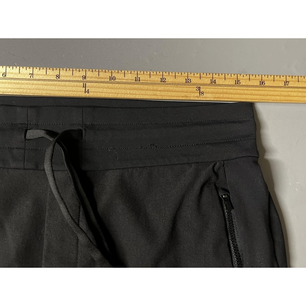 Athleta Pants Womens 10 Black Jogger Elastic Waist Zip Pockets Stretch Travel - Picture 8 of 11